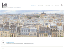 Tablet Screenshot of ab-avocats-immobilier.com